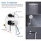 Kibi Circular Pressure Balanced Ceiling Mounted 3-Function Shower System with Rough In Valve - Chrome KSF409CH - alternate 8